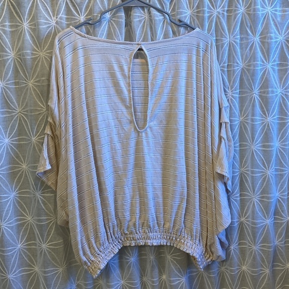 Free People Striped Eyelet Top - Picture 7 of 10